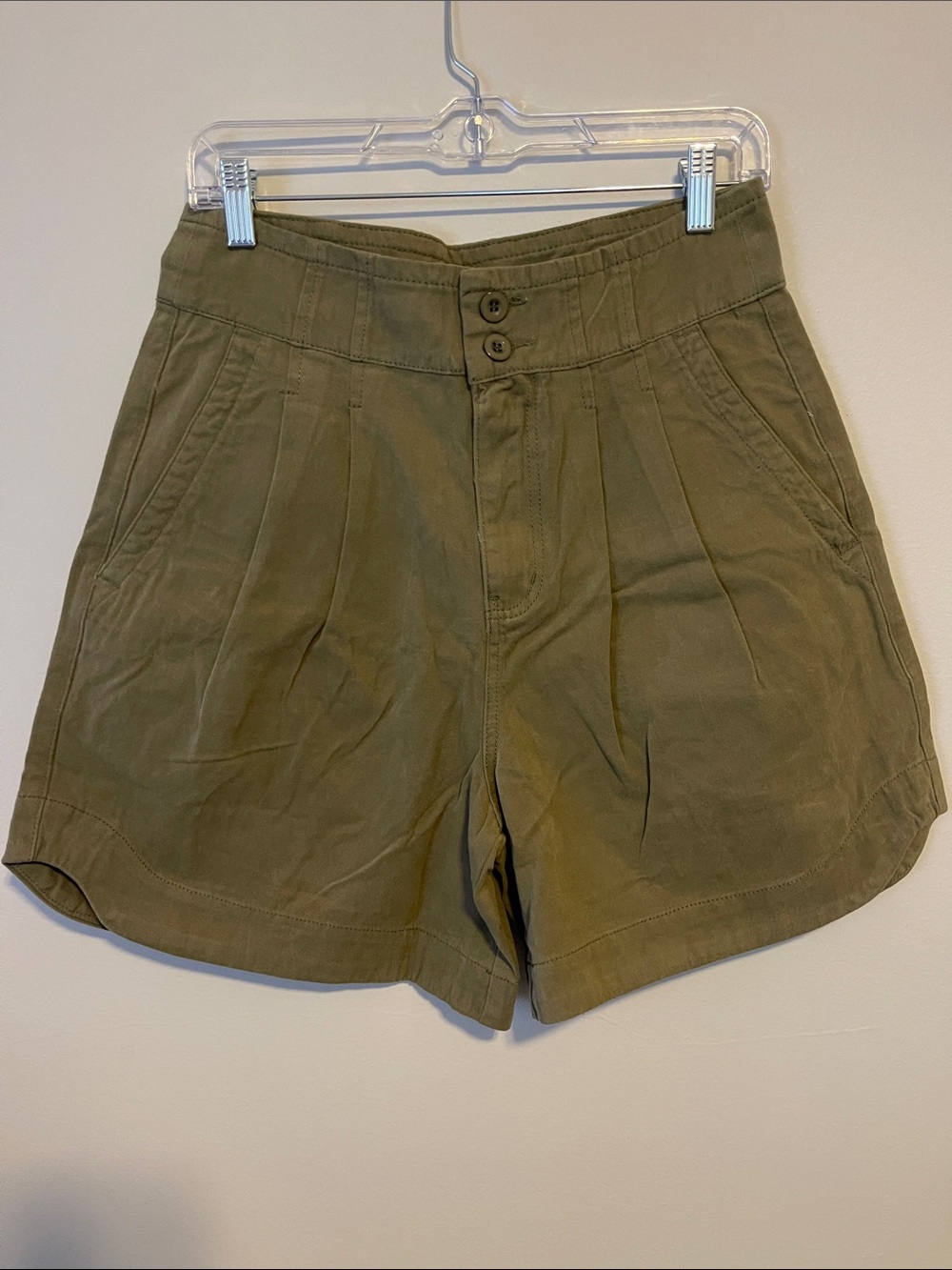 NWT EASEL High-Waist Olive Green Women’s Shorts SIZE MEDIUM